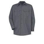 Red Kap Shirts - Men's Long Sleeve Deluxe Heavyweight Cot...