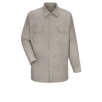 Bulwark - Work Shirt - Men's Long Sleeve Wrkshrt W/Grippe...... from ASI...