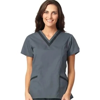Fashion Seal - Poplin - Womens Double V-Neck Tunic... from ASI 86018 Scrub...