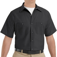 Red Kap Shirts - Men's Short Sleeve Industrial Work Shirt