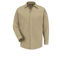 Bulwark Shirts - Men's Gripper Front Long Sleeve 7Oz Cmft...... from ASI...