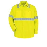 Red Kap Hi-Visibility - Men's Hi-Visibility Long Sleeve W...