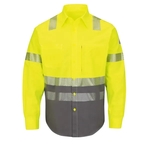 Red Kap - Block Uniform Shirt - Men's Hi-Visibility Color...