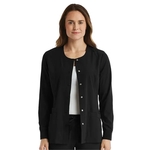 ScrubJoy Originals - Women's Round-Neck Snap Button Jacket