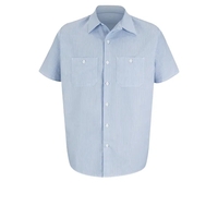 Red Kap Shirts - Men's Short Sleeve Industrial Stripe Work... from ASI 86018...
