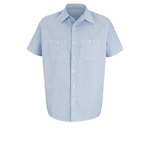 Red Kap Shirts - Men's Short Sleeve Industrial Stripe Wor...