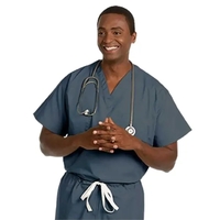 Fashion Seal Poplin - Unisex Reversible V-Neck Scrub Top...... from ASI 86018...