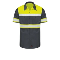 Red Kap Hi-Visibility - Men's Short Sleeve Color Block Ri...... from ASI...