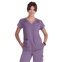 koi - Planet - Women's Heart-Shaped Neckline Meadow Scrub...... from ASI...