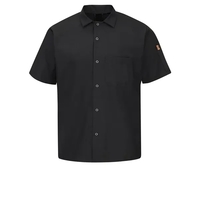 Red Kap Men's Short Sleeve Cook Shirt with Oillblok and Mimix... from ASI...