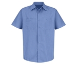 Red Kap Shirts - Men's Short Sleeve Industrial Work Shirt