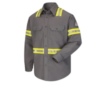 Bulwark - Uniform Shirt - Men's Enhanced Vis - Grey... from ASI 86018 Scrub...