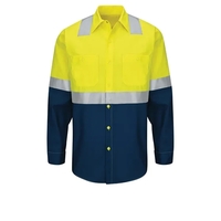 Red Kap Hi-Visibility - Men's Long Sleeve Work Shirt... from ASI 86018 Scrub...