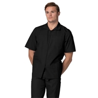 Adar Universal Men's Zippered Short Sleeve Jacket... from ASI 86018 Scrub...