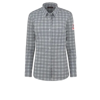 Red Kap - Dress Shirt - Bulwark FR Women's Flex Knit Butt...