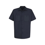 Red Kap Shirts - Men's Short Sleeve Wrinkle-Resistant Cot...