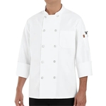 Red Kap Culinary - Unisex Ten Pearl Button 30" Poly-Cotto...