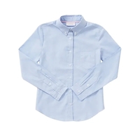 Classroom Uniforms Girls Long Sleeve Oxford Shirt.... from ASI 86018 Scrub...