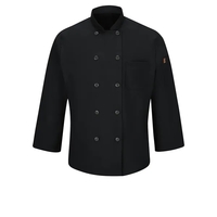 Red Kap Men's Long Sleeve Chef Coat With Oilblok and Mimix... from ASI 86018...