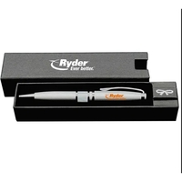 Deluxe single pen box with velvet insert & Mandala-I agate resin... from ASI...