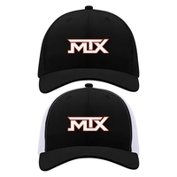 Trucker ca p with mesh panels, adjustable plastic tab closure and... from ASI...