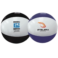 12" two-tone beach ball with customization and an air-catch valve for... from...