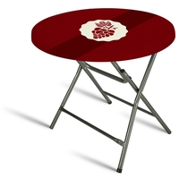 Round Fitted Elastic Table-Toppers - Standard Fabric 7oz Polyester w Dye......