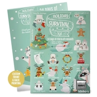 Advent calendar with 24 doors that open to reveal foil-wrapped chocolate.......