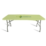 Fitted Elastic Table Topper - Stain-Resistant Fabric
