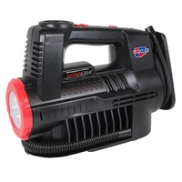 High pressure and low volume for cars tires. 12 volt dc.... from ASI 63698...