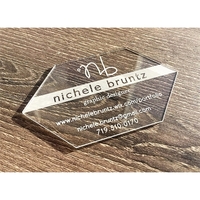 3.5" x 2" x 0.0625" acrylic business cards. Made in the... from ASI 92531...