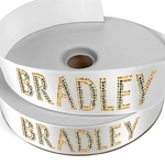 1 1/2" Badge Satin Ribbon - 100yd Roll - Sparkle