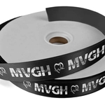 1" Badge Satin Ribbon - 25yd Roll - Foil Print