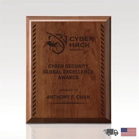 Walnut wood plaque, with three size choices.... from ASI 93986...