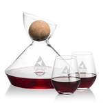 Woodbury Carafe w/Cork Stopper & Reina Stemless Wine