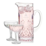 Brinkley Pitcher & Cocktail Coupes Set