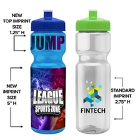 28 oz Transparent Sports Bottle with push pull lid.... from ASI 55990 Garyline