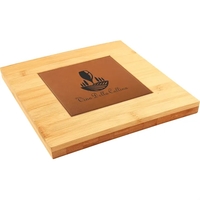 Full Color Ceramic Bamboo Tile Trivet - 7.25" x 7.25" x... from ASI 62635...