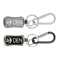 Rectangular shape chrome metal key holder... from ASI 74585 Nu Promo...