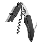 Compact Wine and Beer Opener with Serrated Knife