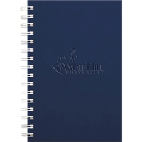 8.5" x 11" black wire bound seminar pad in Milano front... from ASI 91340...