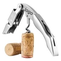 Stainless steel 3-in-1 wine and beer opener with knife plus laser... from ASI...