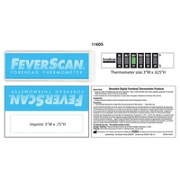 Dual scale forehead thermometer in clear vinyl sleeve is fast and... from ASI...