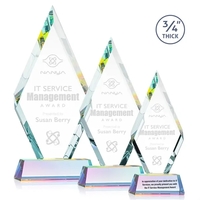 The Starfire Crystal Richmond Award features beveled edges on the...