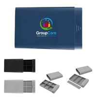 Pill case with 3 separate compartments and removable divider.... from ASI...