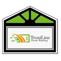 2.8"H x 3.25"W House shaped magnet that's made in the USA... from ASI 54040...