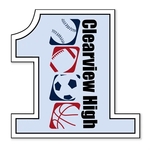 Number One Shaped NoteKeeper™ Magnet 35 Mil