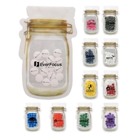 MASON JAR BAG OF PRINTED CANDY
