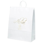 Stephanie - White Shopper - Foil Print