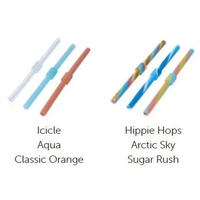 8 oz Silistraw 3-Pack made from silicone.... from ASI 87306 Silipint, Inc.